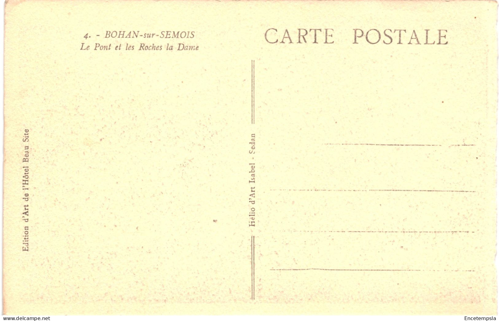 CPA Carte Postale Belgique Bohan Sur Semois Le Pont Et Les Roches La Dame     VM79696 - Vresse-sur-Semois