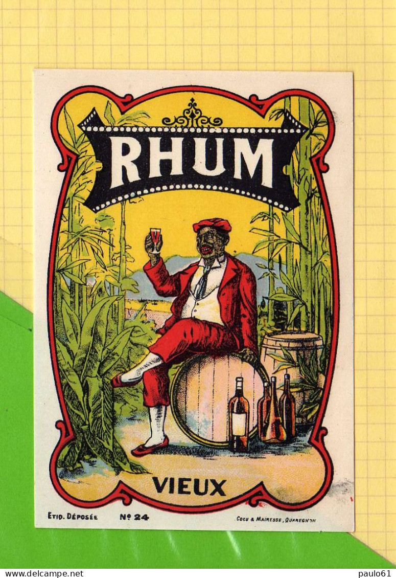 Etiquette De RHUM :  Rhum Vieux  N° 24 - Rhum