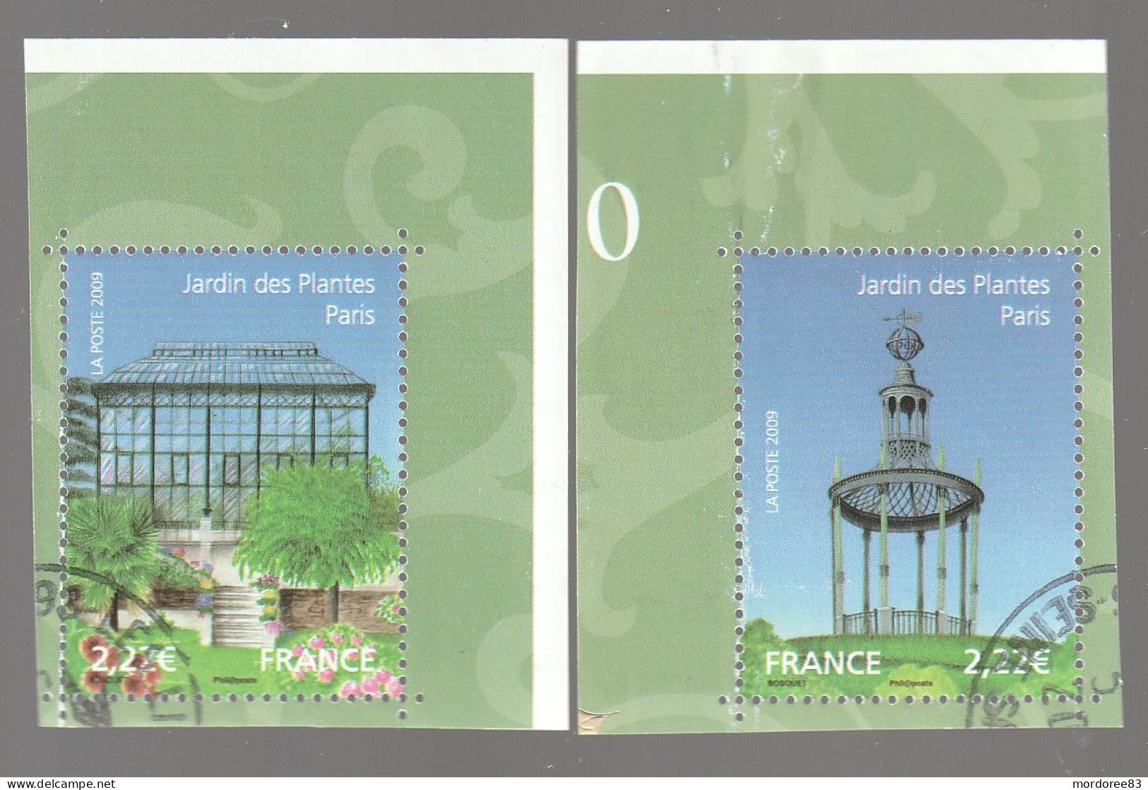 FRANCE 2009 ISSU DU BLOC JARDINS DE FRANCE OBLITERE YT 4384 - 4385 - - Used Stamps