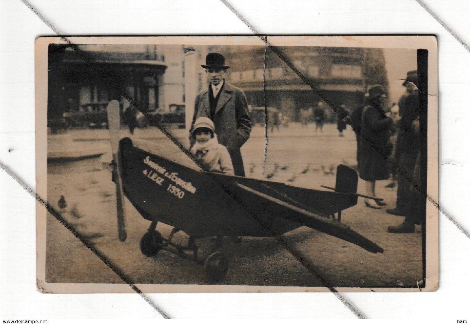 Photo Carte - Liège  - Souvenir Du Petit Avion De La Place St-Lambert 1930 ( B373) - Gruss Aus.../ Gruesse Aus...