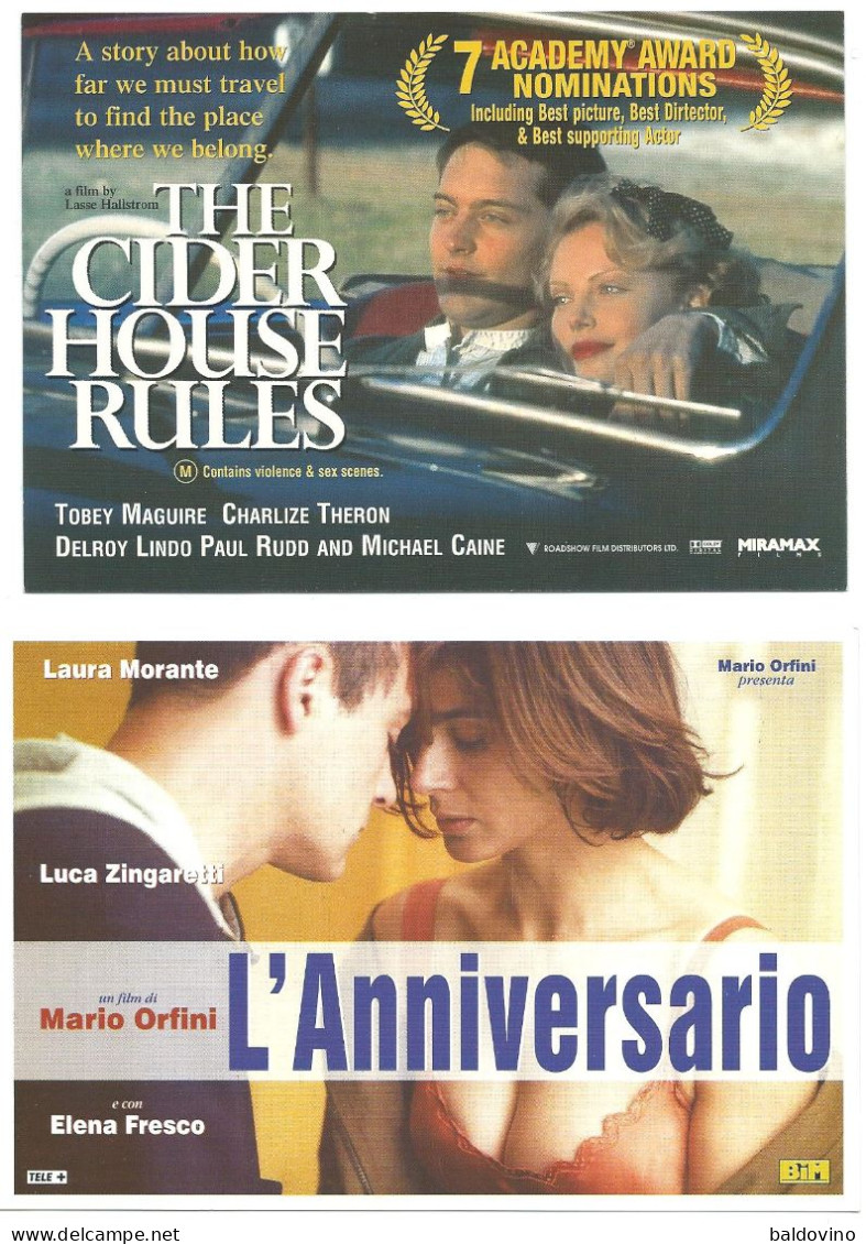 4 Cartoline Pubblicitarie Di Film E Attori - Entertainers