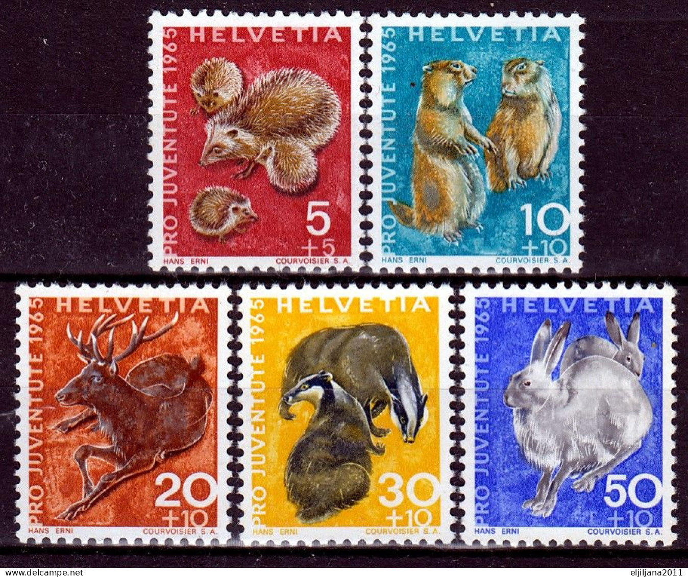 Switzerland / Helvetia / Schweiz / Suisse 1965 ⁕ Pro Juventute Mi.826-830 ⁕ 10v MNH - Unused Stamps