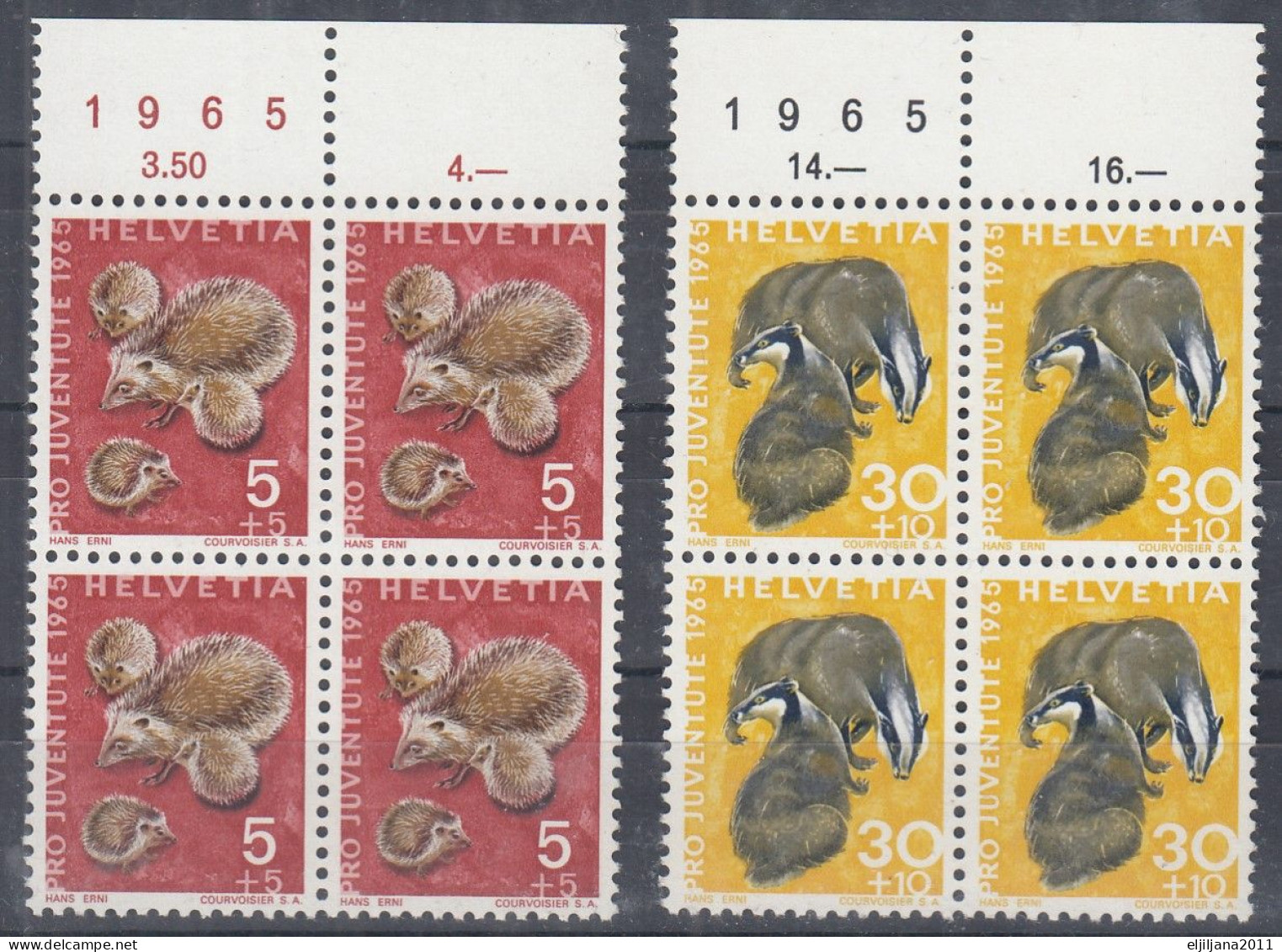 Switzerland / Helvetia / Schweiz / Suisse 1965 ⁕ Pro Juventute Mi.826-830 ⁕ 10v MNH - Ungebraucht