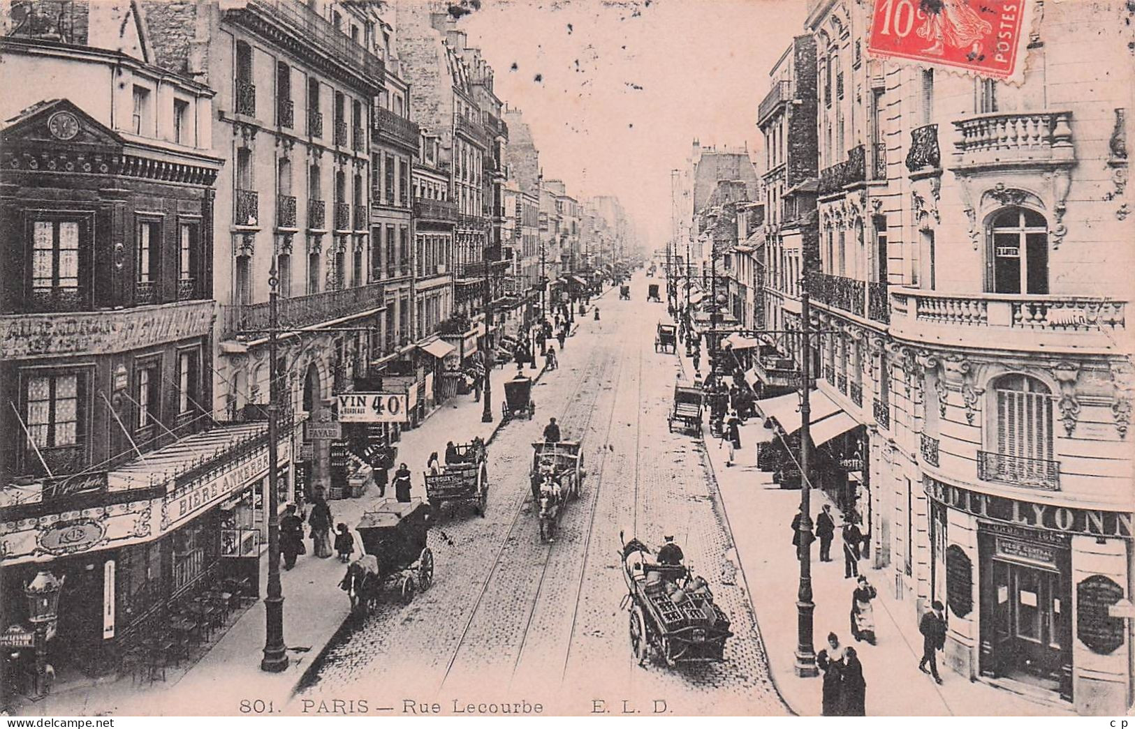 Paris - Rue Lecourbe  -  CPA °J - Arrondissement: 15