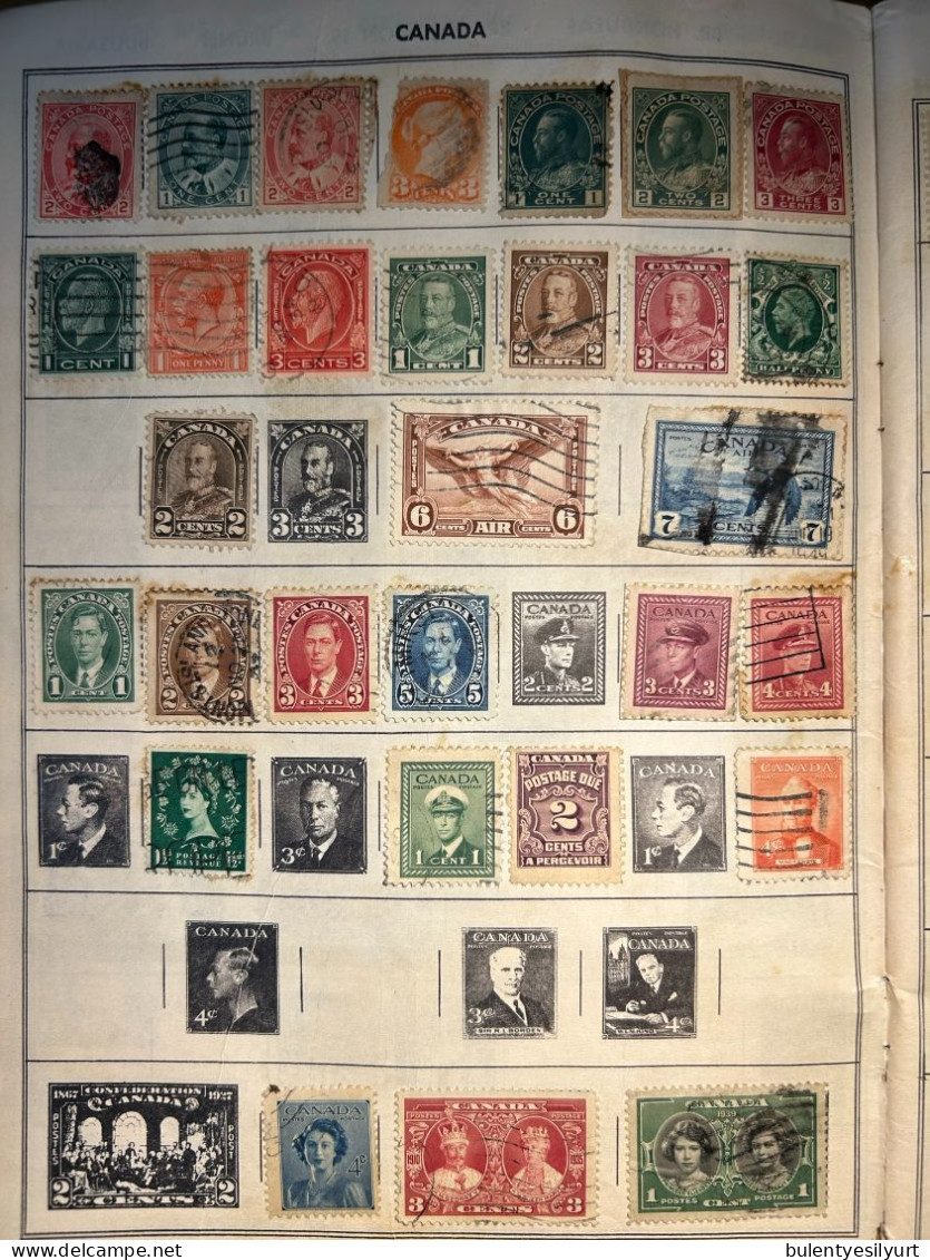 Special And Unique Stamps From All Countries From The Late 1800s And 1900s - Collections (en Albums)