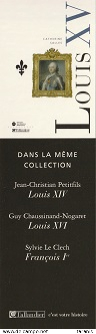 TALLANDIER - LOUIS XV - Marque-page TBon Etat (voir Scan) - Bookmarks