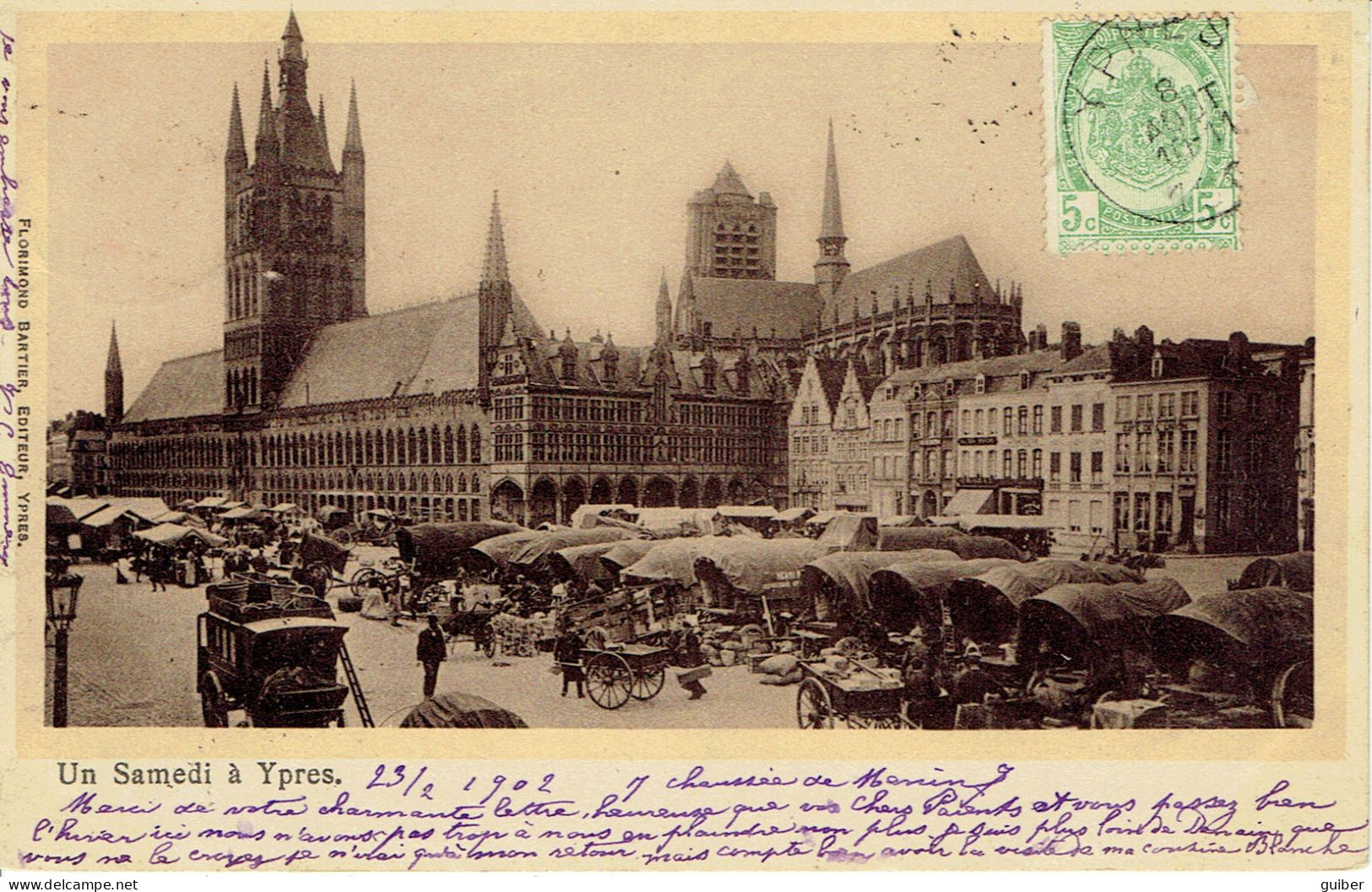 Ypres-ieper Un Samedi A Ypres Jour De Marché - Ieper