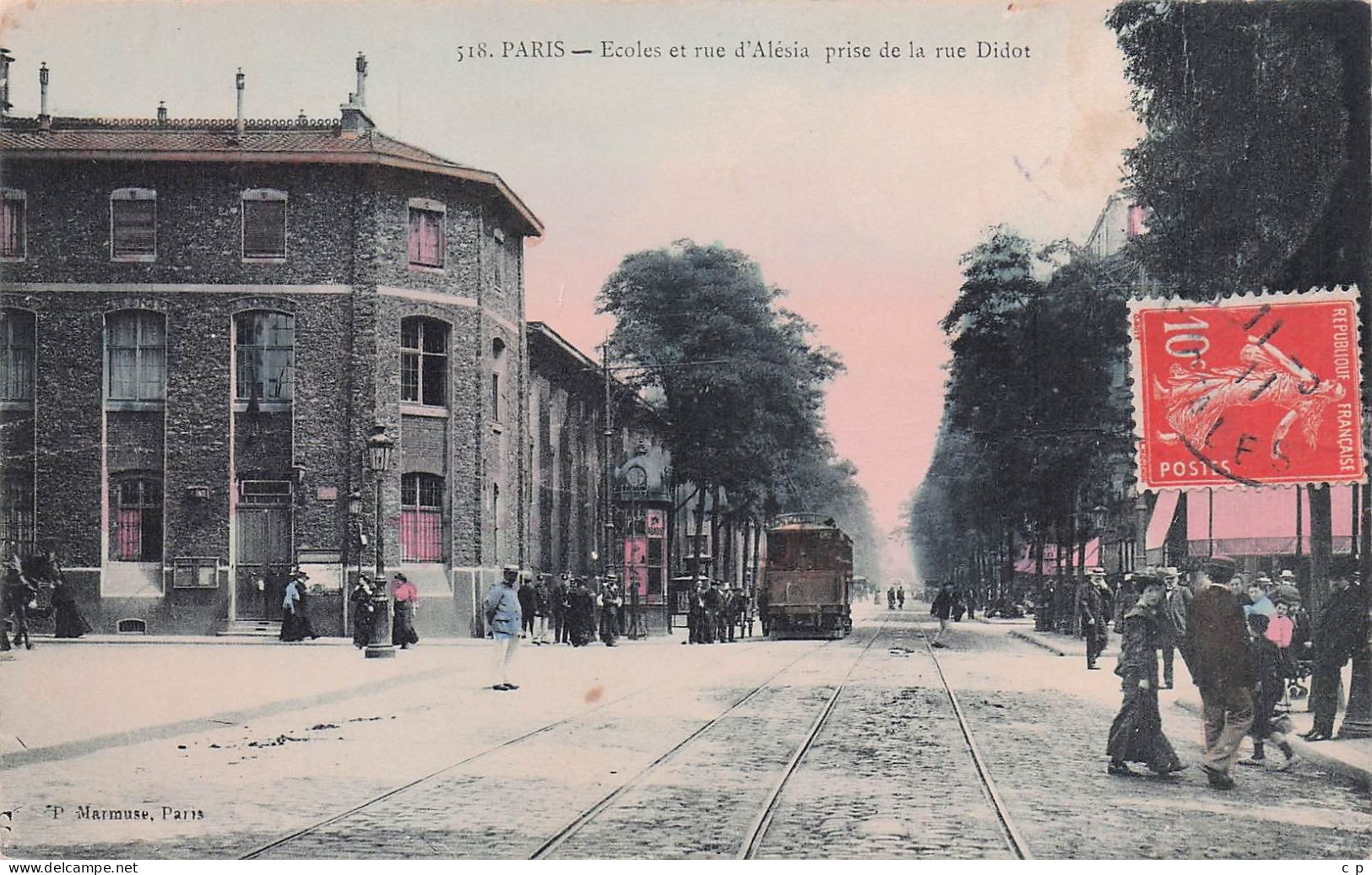 Paris - Rue D'Alésia - Ecole -  CPA °J - Distrito: 14