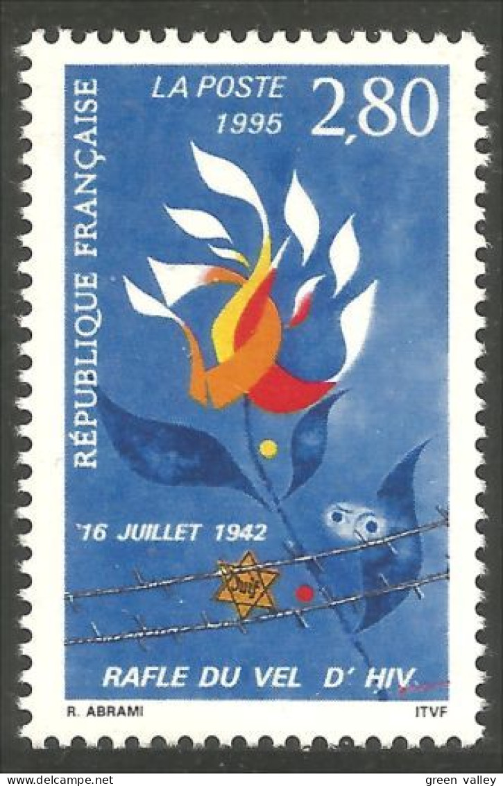 359 France Yv 2965 Rafle Vel D'Hiv MNH ** Neuf SC (2965-1b) - Judaísmo