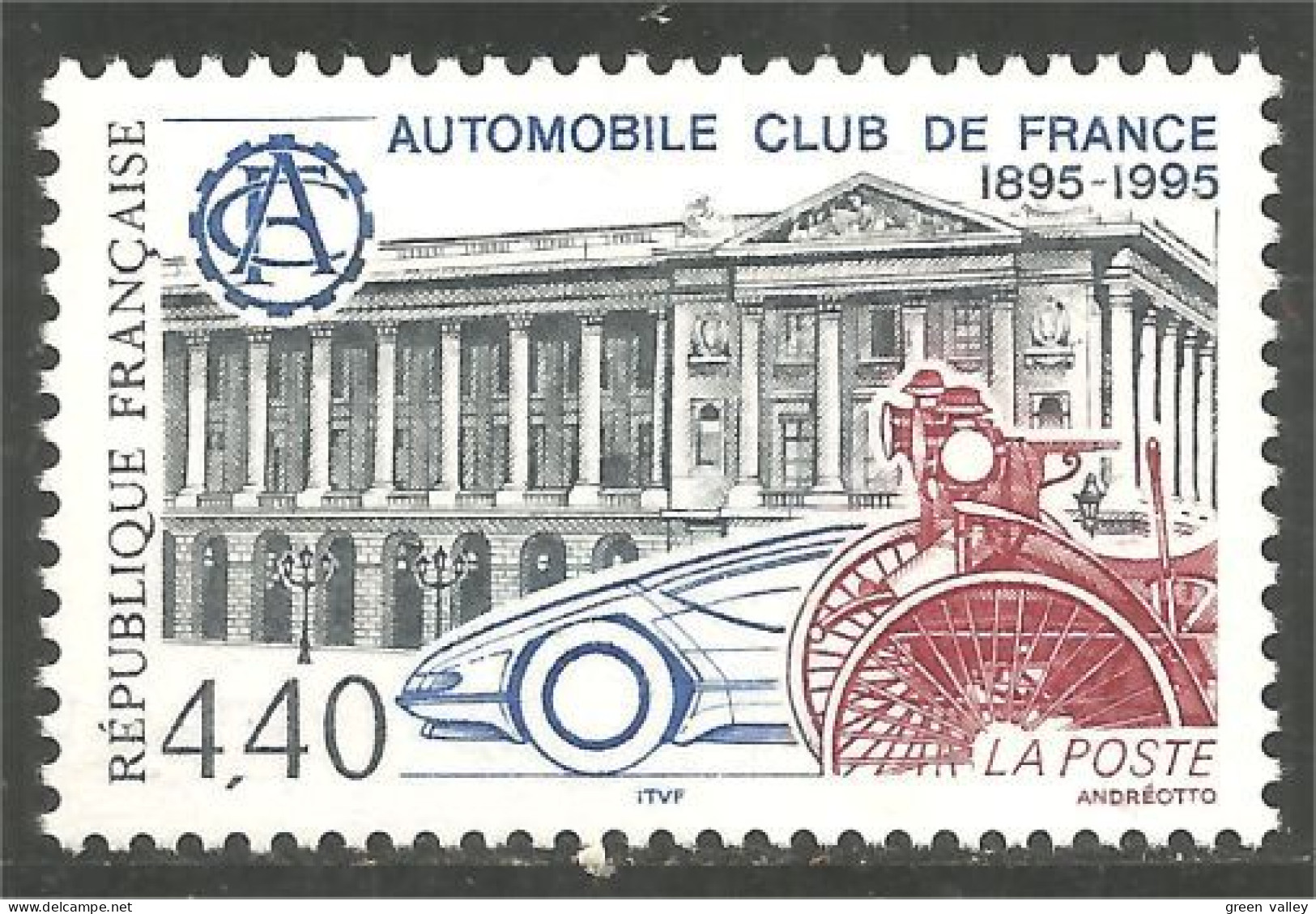 359 France Yv 2974 Automobile Club Car Auto MNH ** Neuf SC (2974-1) - Accidents & Sécurité Routière