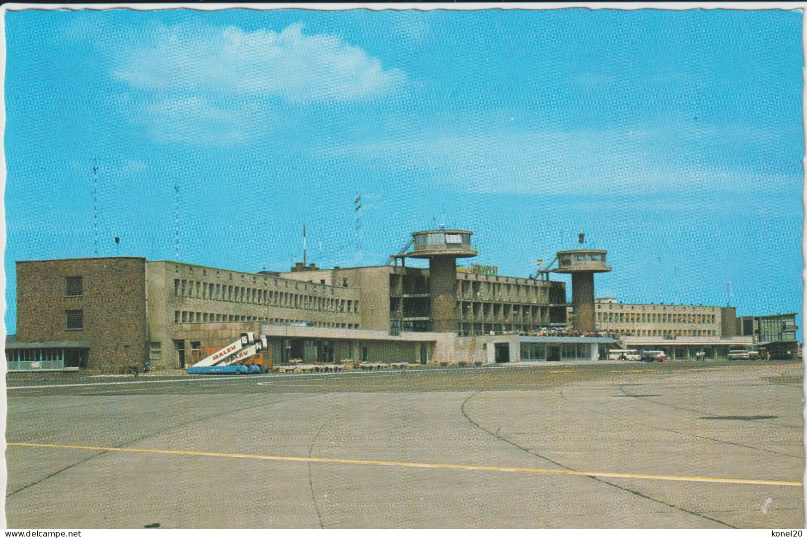 Vintage Pc Malev Hungarian Airlines Ferihegy Airport - 1919-1938