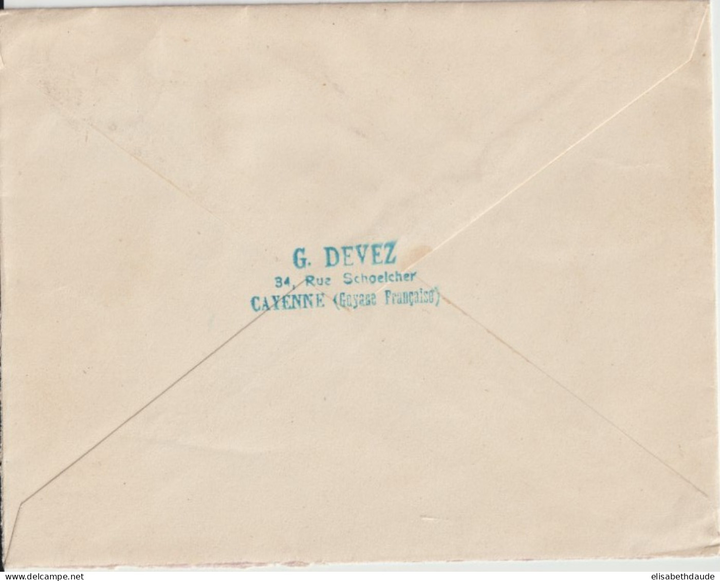 1920 - GUYANE - ENVELOPPE De CAYENNE => PARIS - Cartas & Documentos