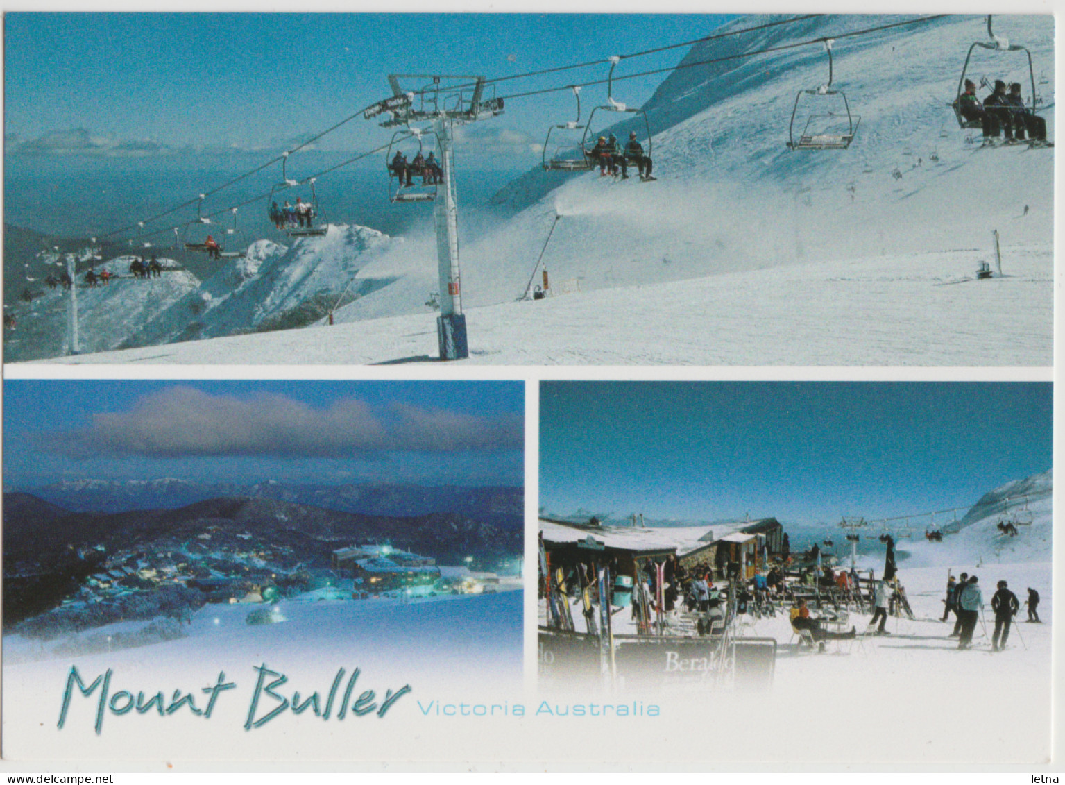 Australia VICTORIA VIC Snow Ski Fields MOUNT BULLER Nucolorvue 11BU080 Postcard C1990s - Other & Unclassified