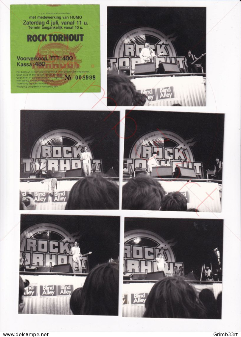 Rock Torhout - Torhout (BE) - The Cure & Robert Palmer - Concert Ticket Met 5 Foto's - Konzertkarten