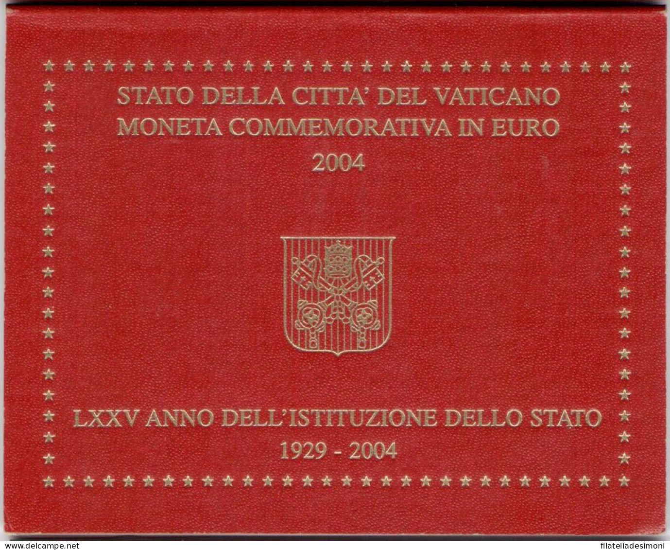 2004 Città Del Vaticano - 75 Fondazione Stato Vaticano, 2 Euro In Folder - FDC - Other & Unclassified