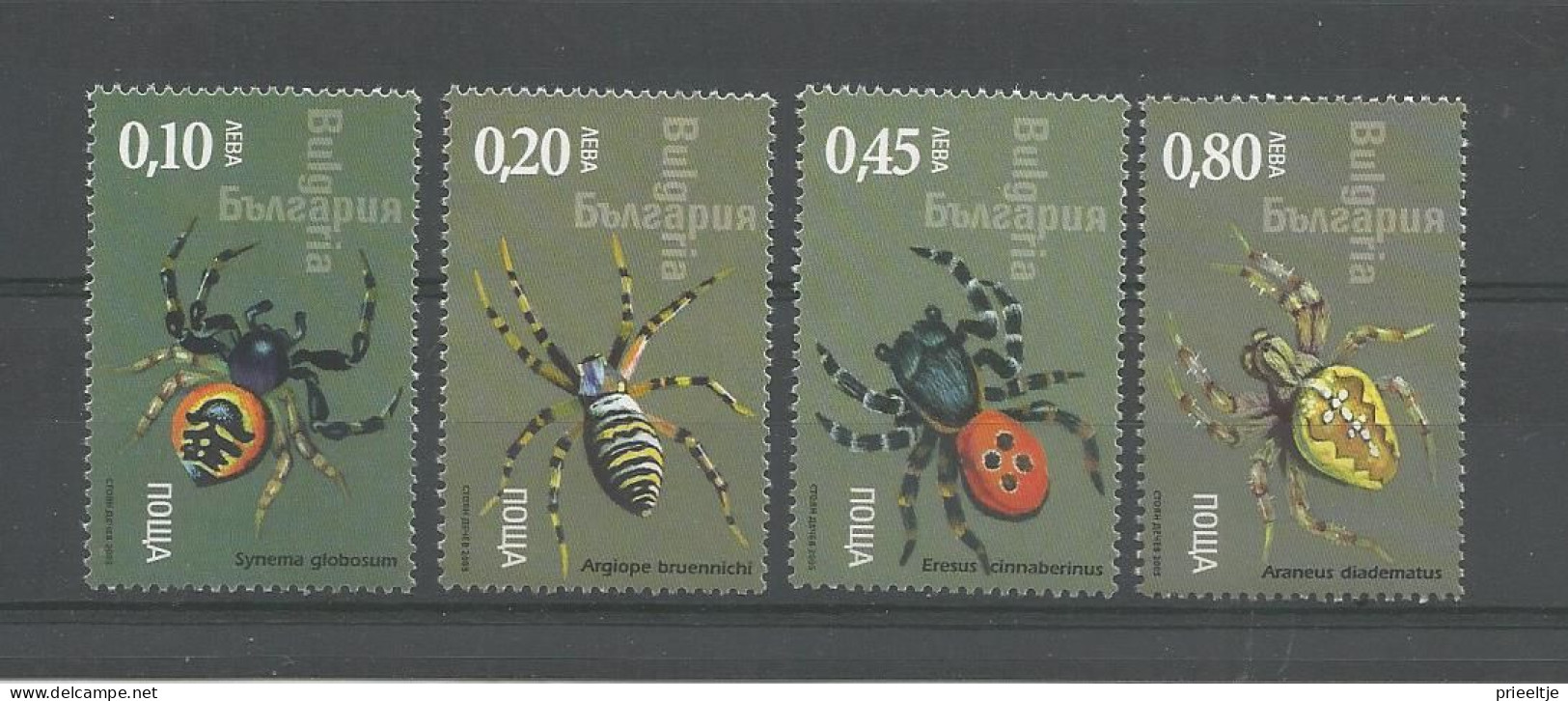 Bulgaria 2005 Spiders Y.T. 4066/4069 ** - Nuevos