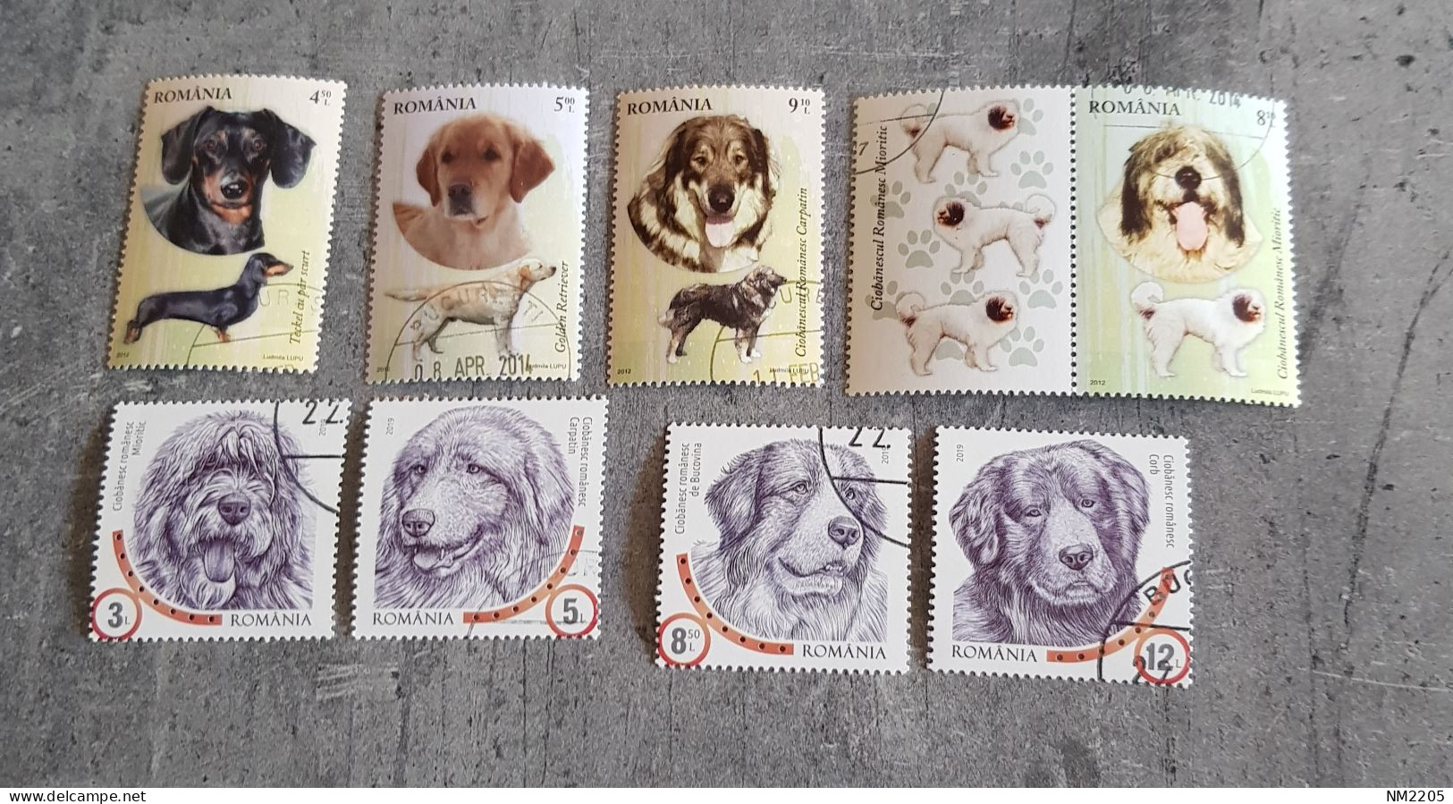 ROMANIA DOGS 2 SETS USED - Usati