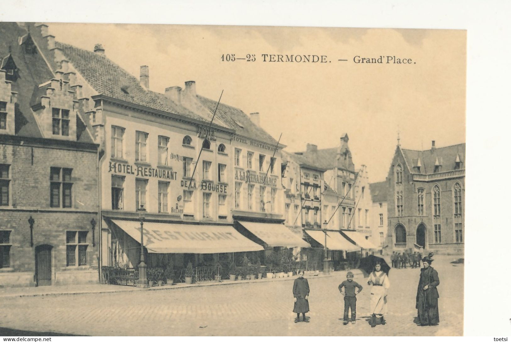 DENDERMONDE   PLAATS MARKT  ANIMATIE   Uitgever Apotheker Roman - Dendermonde