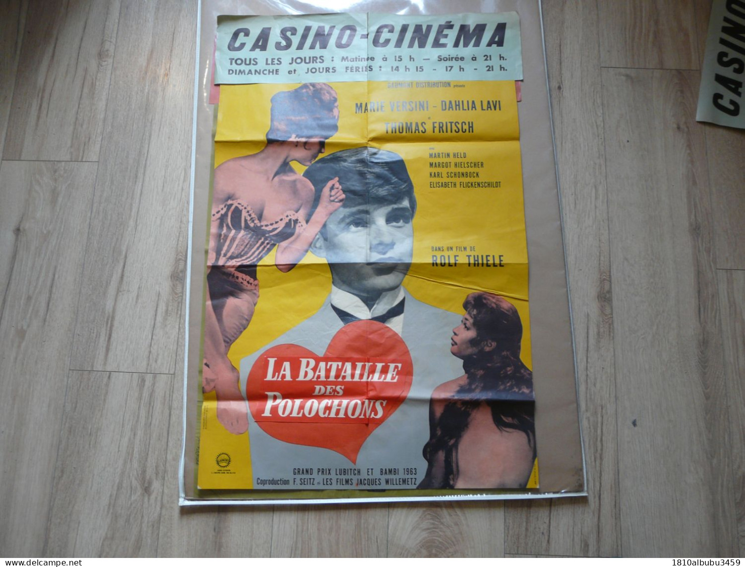 AFFICHE ANCIENNE ORIGINALE - LA BATAILLE DES POLOCHONS - Marie VERSINI - Thomas FRITSCH - Film De ROLF THIELE - Posters