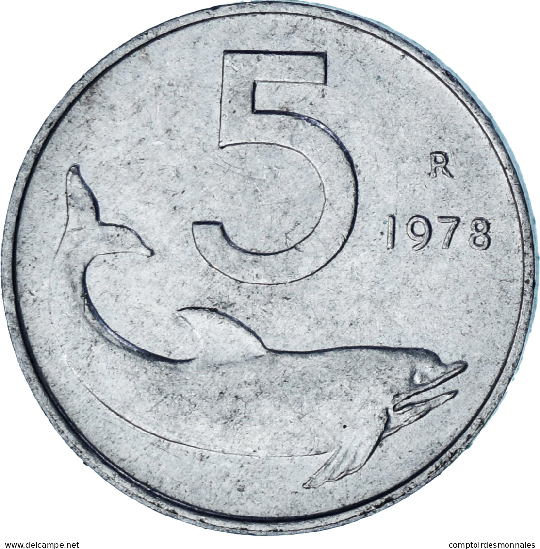 Italie, 5 Lire, 1978 - 5 Liras