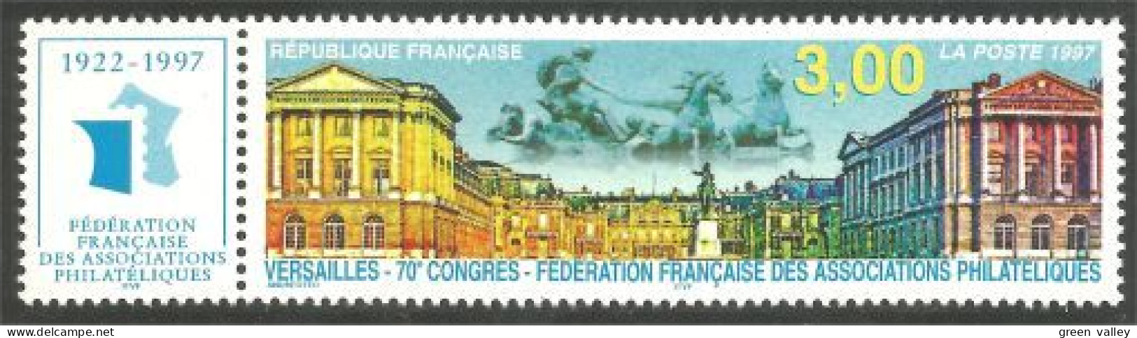 360 France Yv 3073 Chateau Versailles Castle Schloss Castello MNH ** Neuf SC (3073-1b) - Castillos