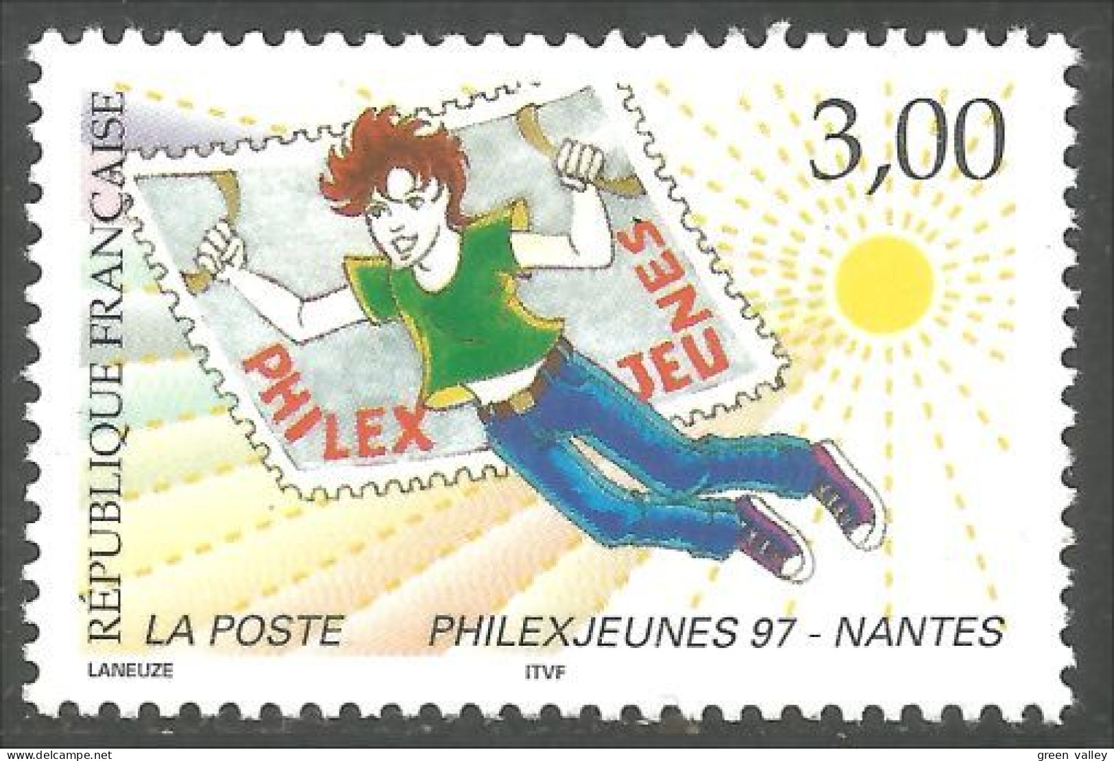 360 France Yv 3059 Philexjeunes Nantes MNH ** Neuf SC (3059-1b) - Expositions Philatéliques