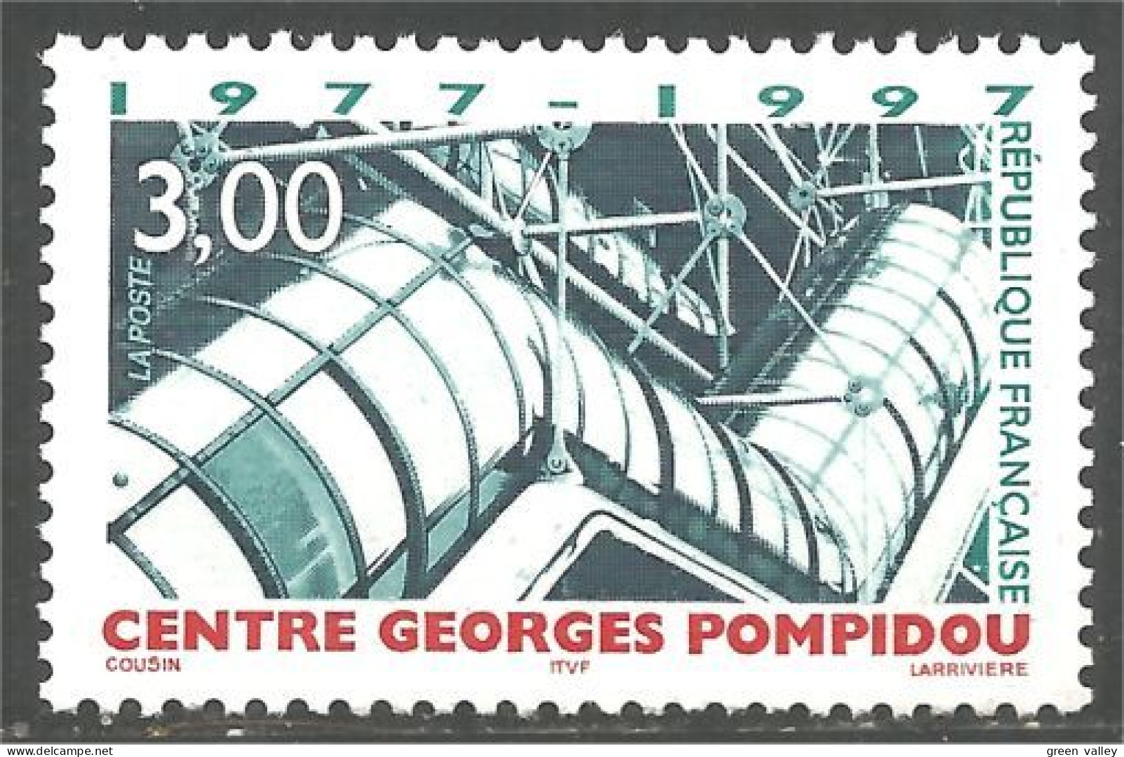 360 France Yv 3044 Centre Georges Pompidou Musée Museum MNH ** Neuf SC (3044-1b) - Musées