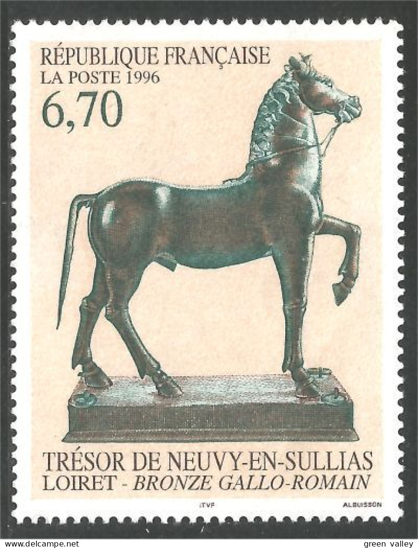 360 France Yv 3014 Neuvy-en-Sullias Cheval Horse Pferd Paard Caballo MNH ** Neuf SC (3014-1) - Chevaux