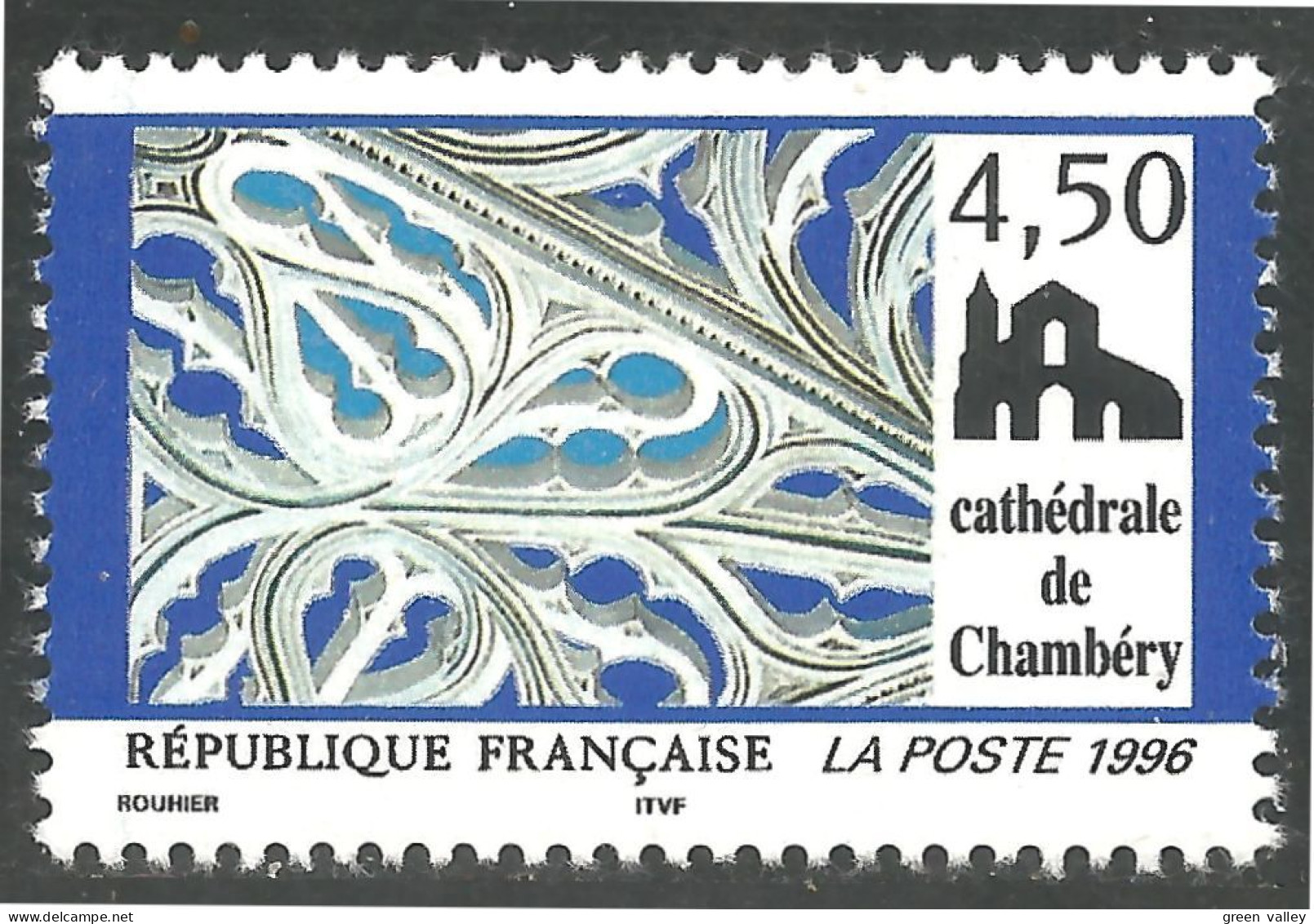 360 France Yv 3021 Cathédrale Chambéry Cathedral MNH ** Neuf SC (3021-1) - Churches & Cathedrals