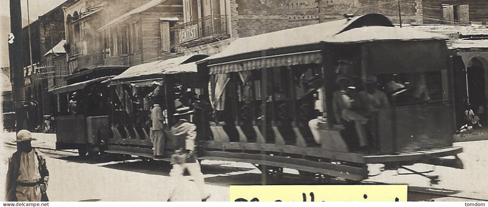 Antilles *** Haïti - Carte Photo Du Tramway à Port Au Prince,rue Principale En 1921 - Haiti