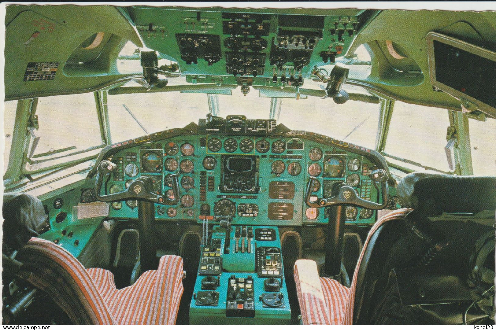 Vintage Pc Malev Hungarian Airlines Tupolev Cockpit TU-154 Aircraft - 1919-1938: Entre Guerres