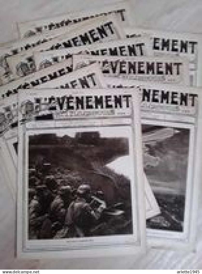 LOT 10 REVUES 1915 L'EVENEMENT 1er ANNEE  N°  2   3  5  8  9  10    11   12  14  15 - 1914-18