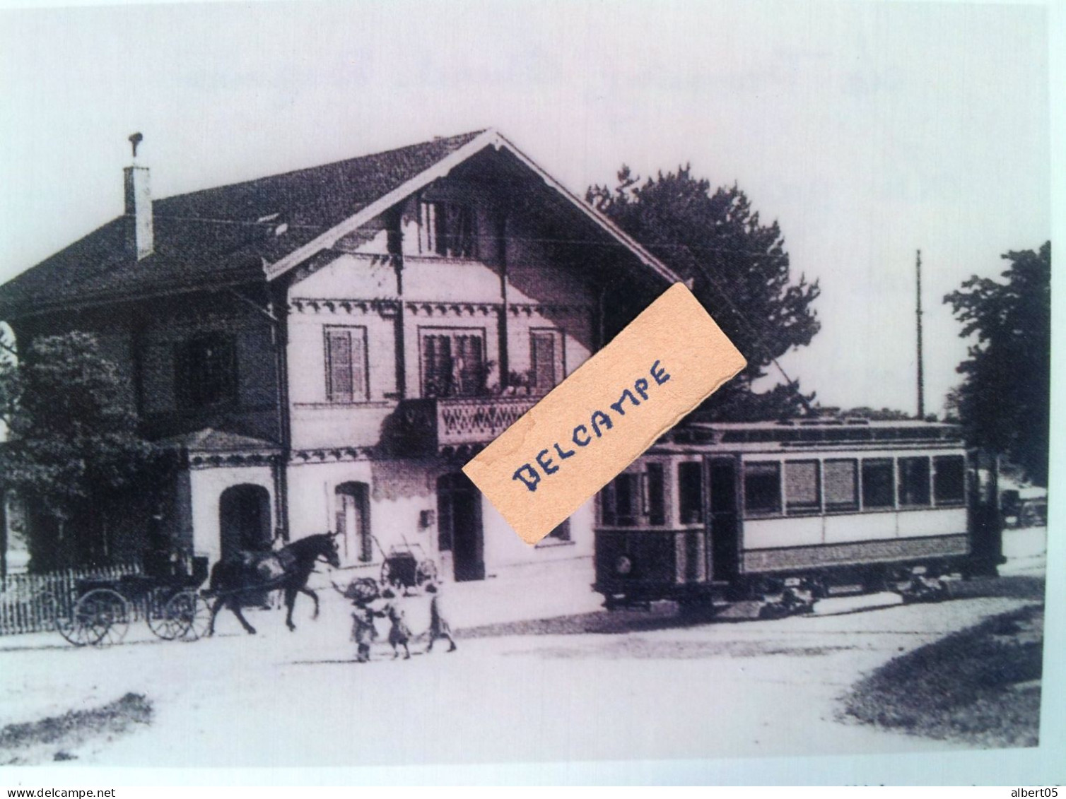 Le Tramway Gland-Begnins - Gare De Gland - Le Tram Part Vers Gland-Village En 1906 - Reproduction - Gland