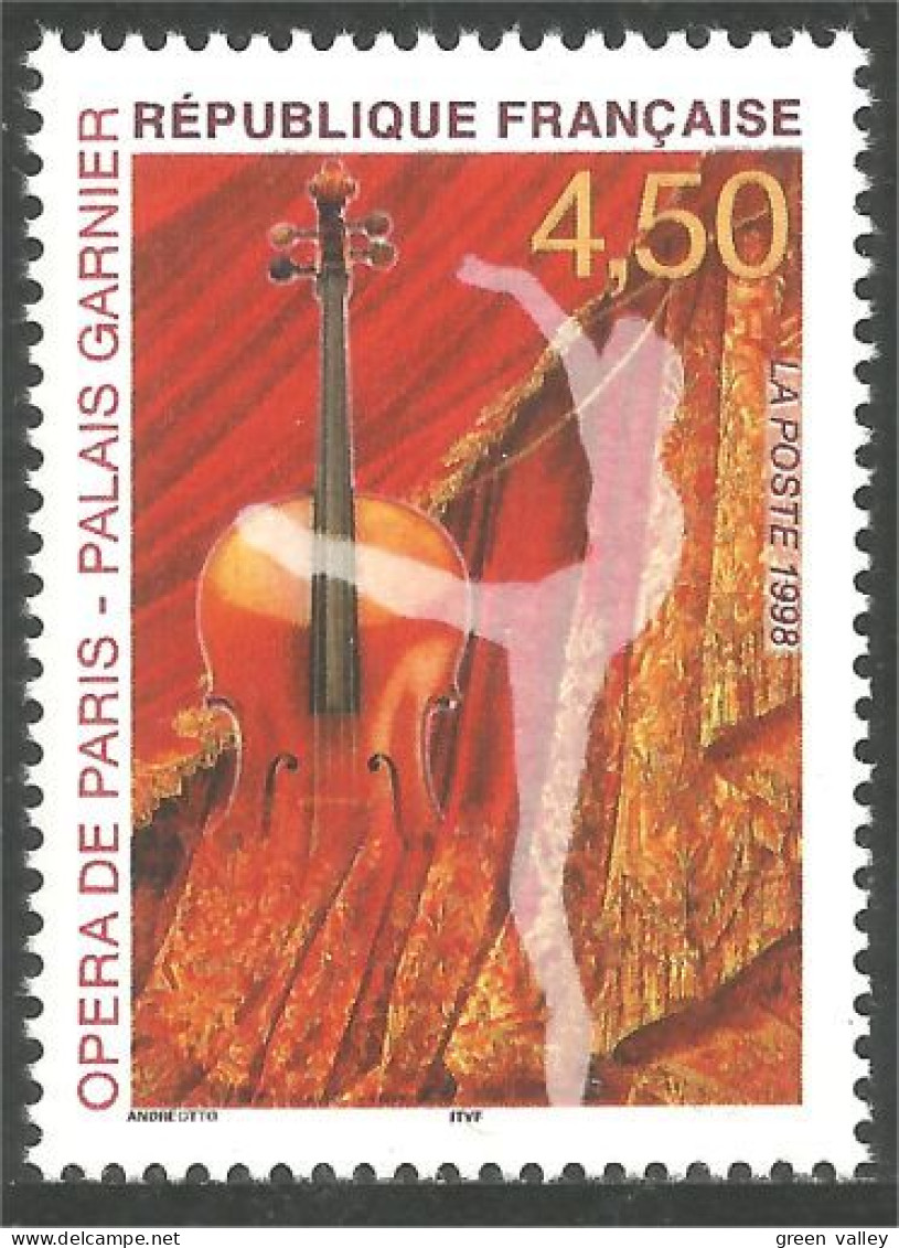 361 France Yv 3181 Musique Music Violon Violin Dans Dance Tanz MNH ** Neuf SC (3181-1) - Musik
