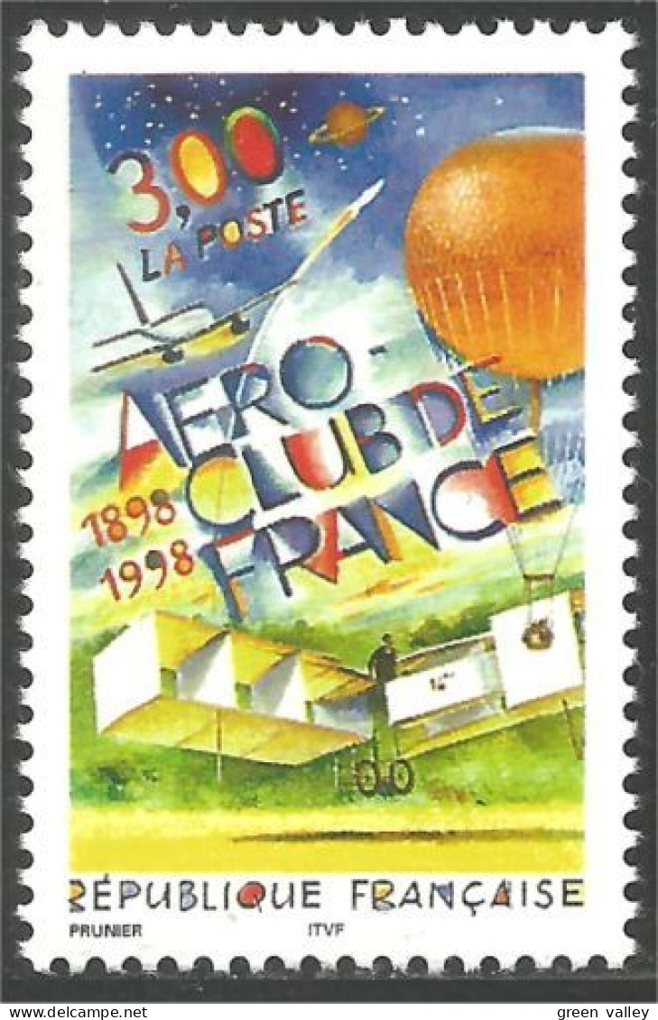 361 France Yv 3172 Aéro Club Aviation Avion Airplane Flugzeug Aereo MNH ** Neuf SC (3172-1a) - Ungebraucht