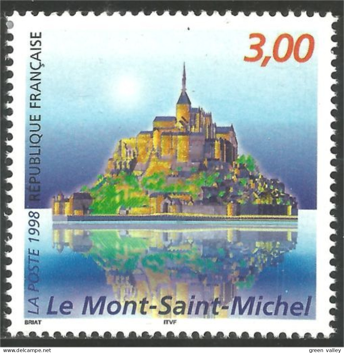 361 France Yv 3165 Mont Saint Michel Cathédrale Cathedral MNH ** Neuf SC (3165-1a) - Neufs