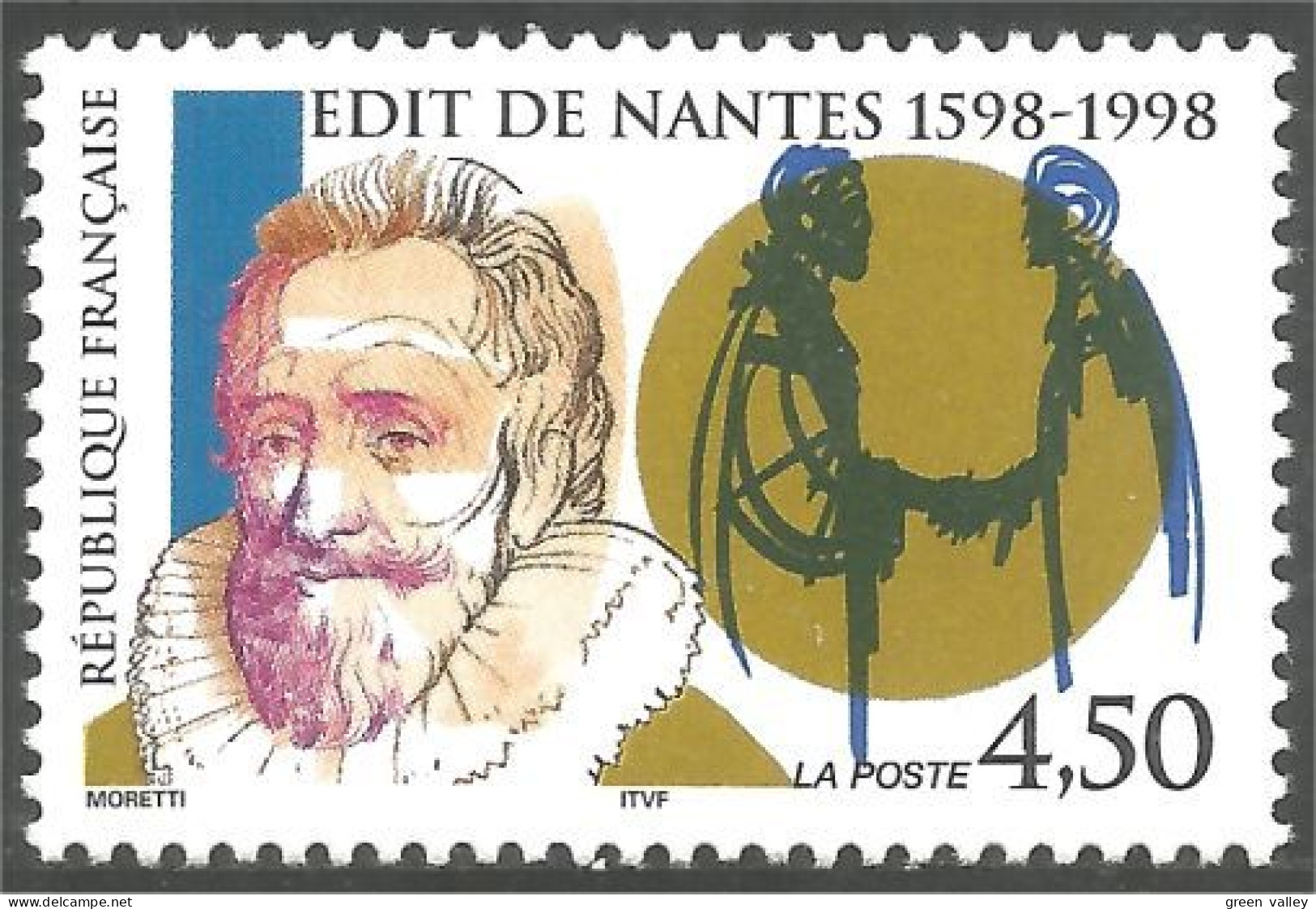 361 France Yv 3146 Henri IV Edit De Nantes MNH ** Neuf SC (3146-1a) - Neufs