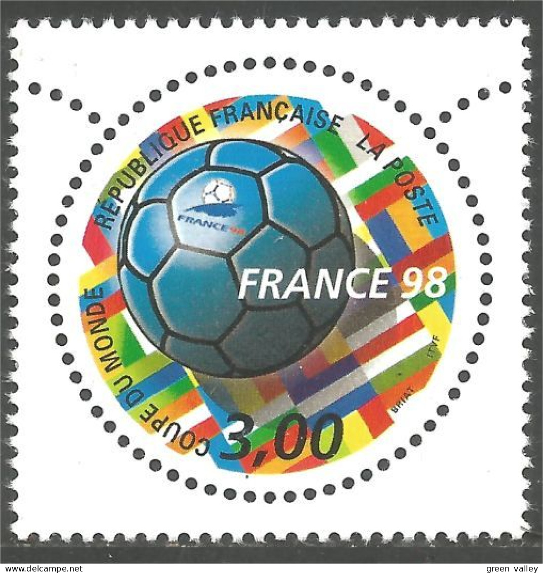 361 France Yv 3139 Coupe Monde Football Soccer Ball Ballon MNH ** Neuf SC (3139-1b) - 1998 – Frankreich