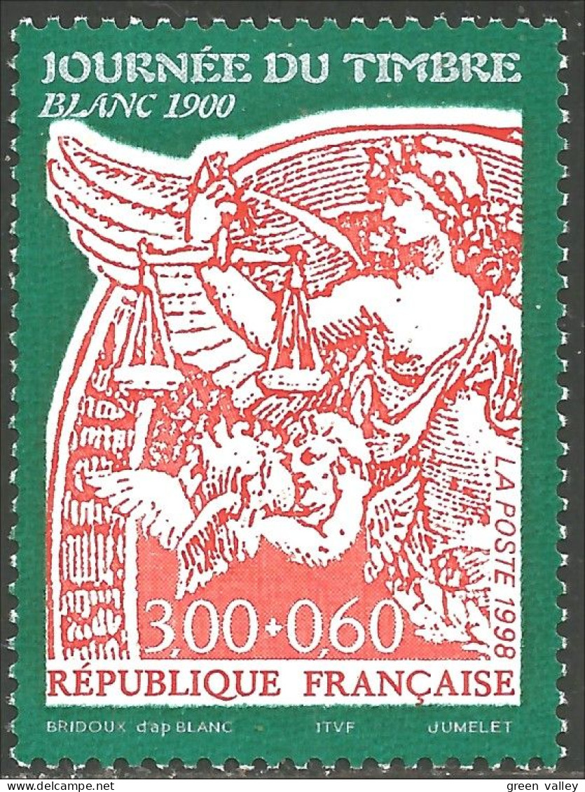 361 France Yv 3135 Journée Timbre Type Blanc MNH ** Neuf SC (3135-1) - Ungebraucht