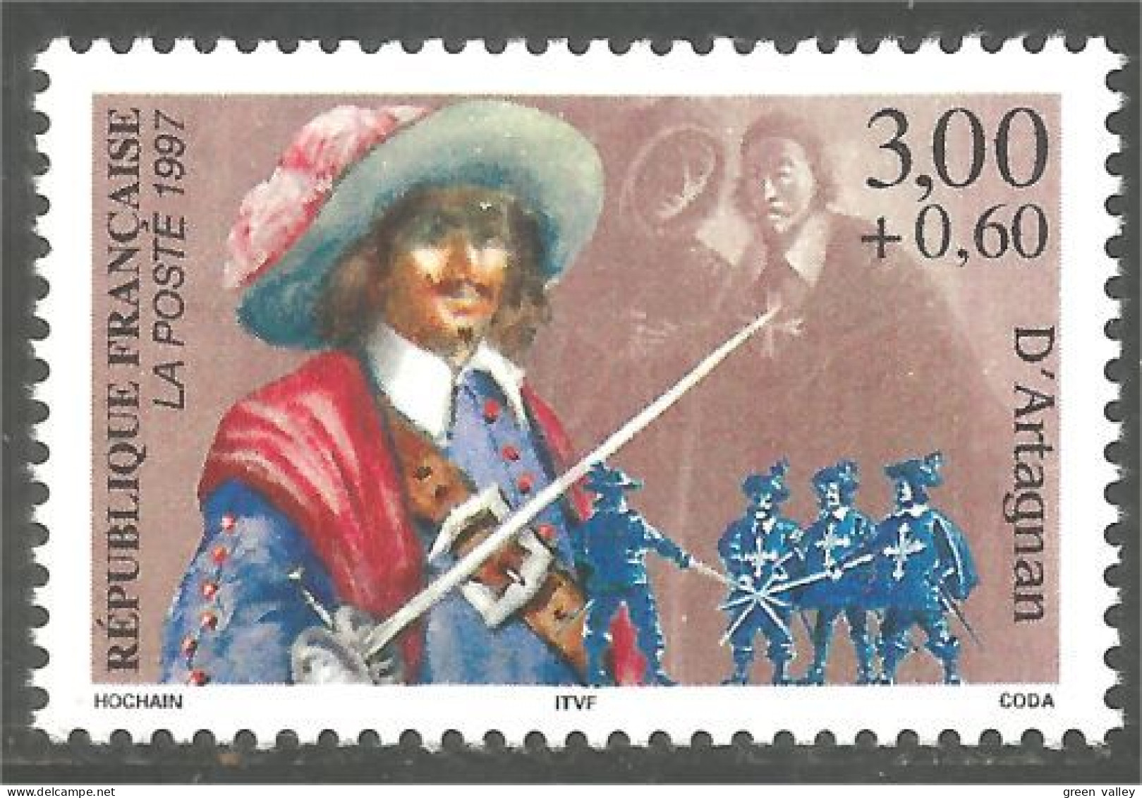 361 France Yv 3117 D'Artagnan MNH ** Neuf SC (3117-1) - Ungebraucht