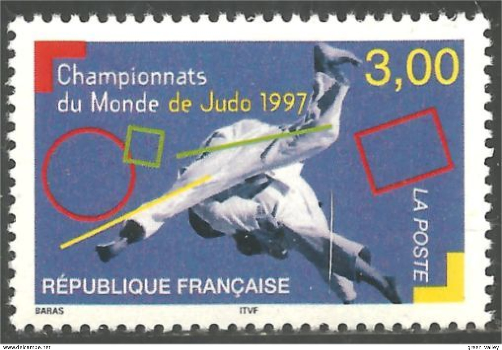 361 France Yv 3111 Championnat Monde Judo MNH ** Neuf SC (3111-1a) - Neufs