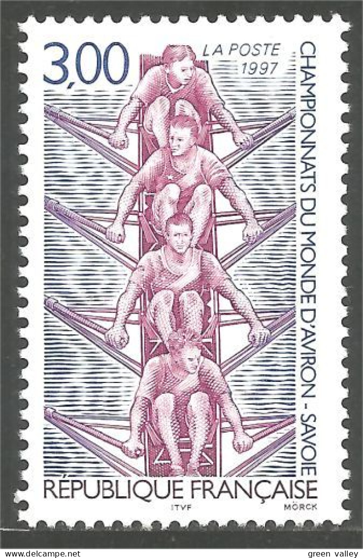 361 France Yv 3102 Championnat Aviron Rowing Bateau Boat MNH ** Neuf SC (3102-1b) - Ships