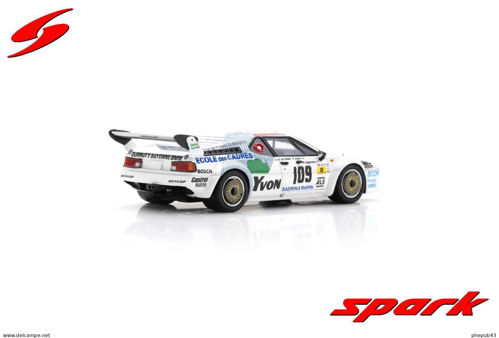 BMW M1 - 14th 24h Le Mans 1984 #109 - Philippe De Thoisy/P. Dagoreau/J-F Yvon - Spark - Spark