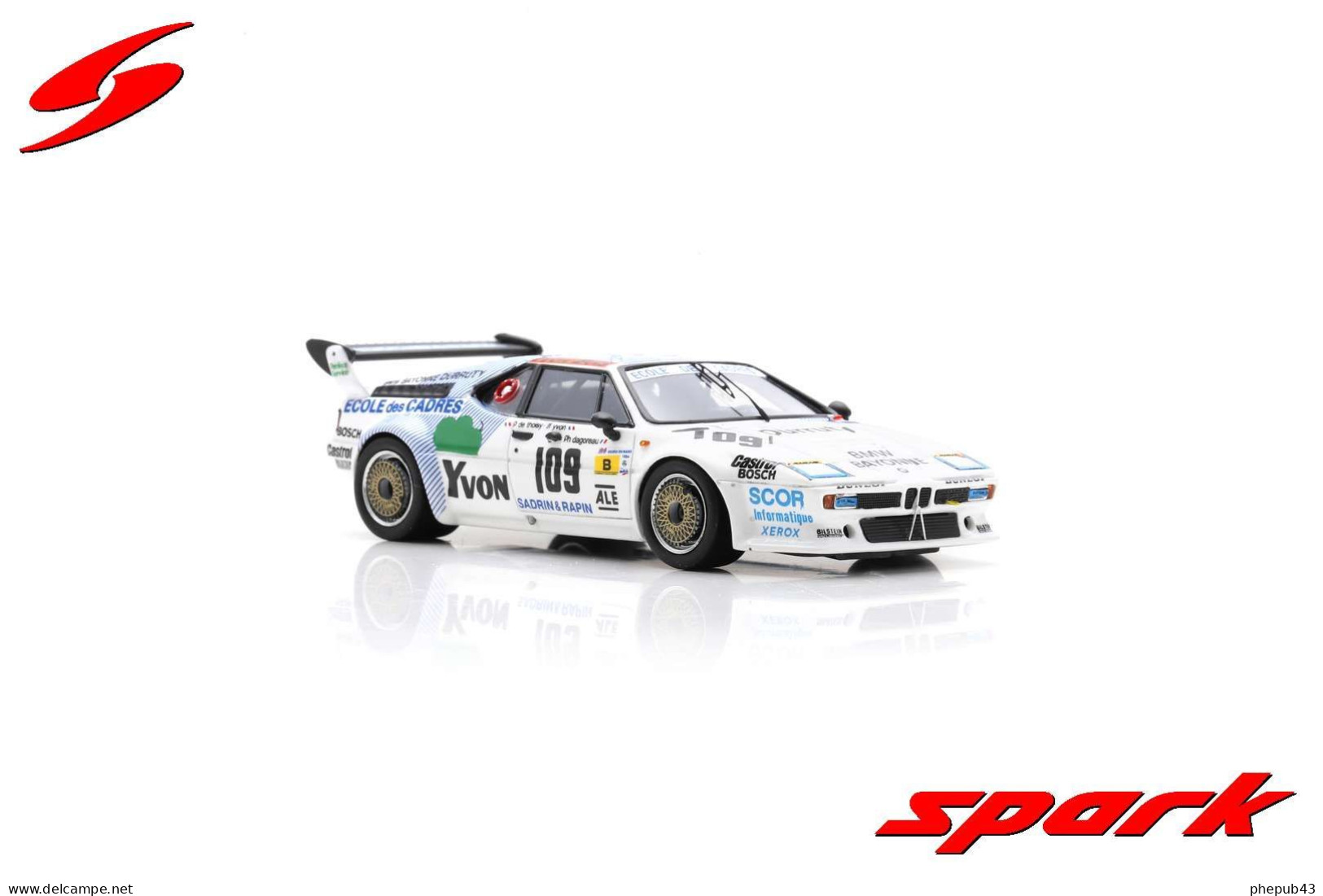 BMW M1 - 14th 24h Le Mans 1984 #109 - Philippe De Thoisy/P. Dagoreau/J-F Yvon - Spark - Spark