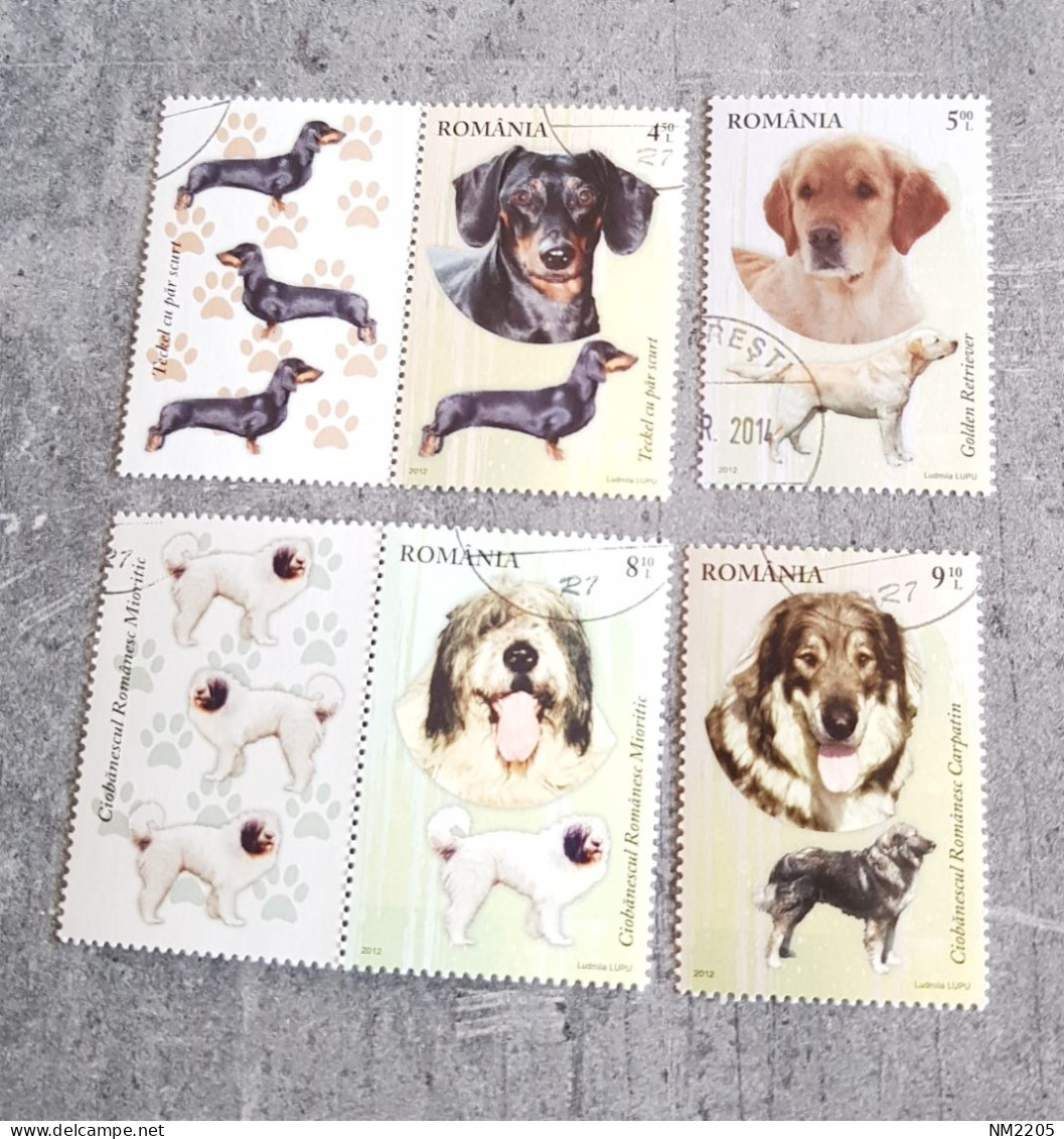 ROMANIA DOGS SET USED - Honden