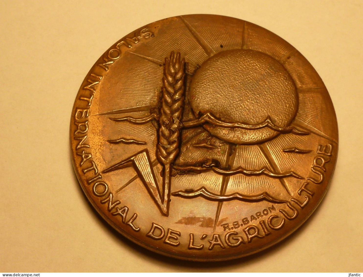 R.B.Baron,concours Général Agricole,Paris, 1980, Médaille En Bronze,salon International De L'agriculture.France. - Sonstige & Ohne Zuordnung