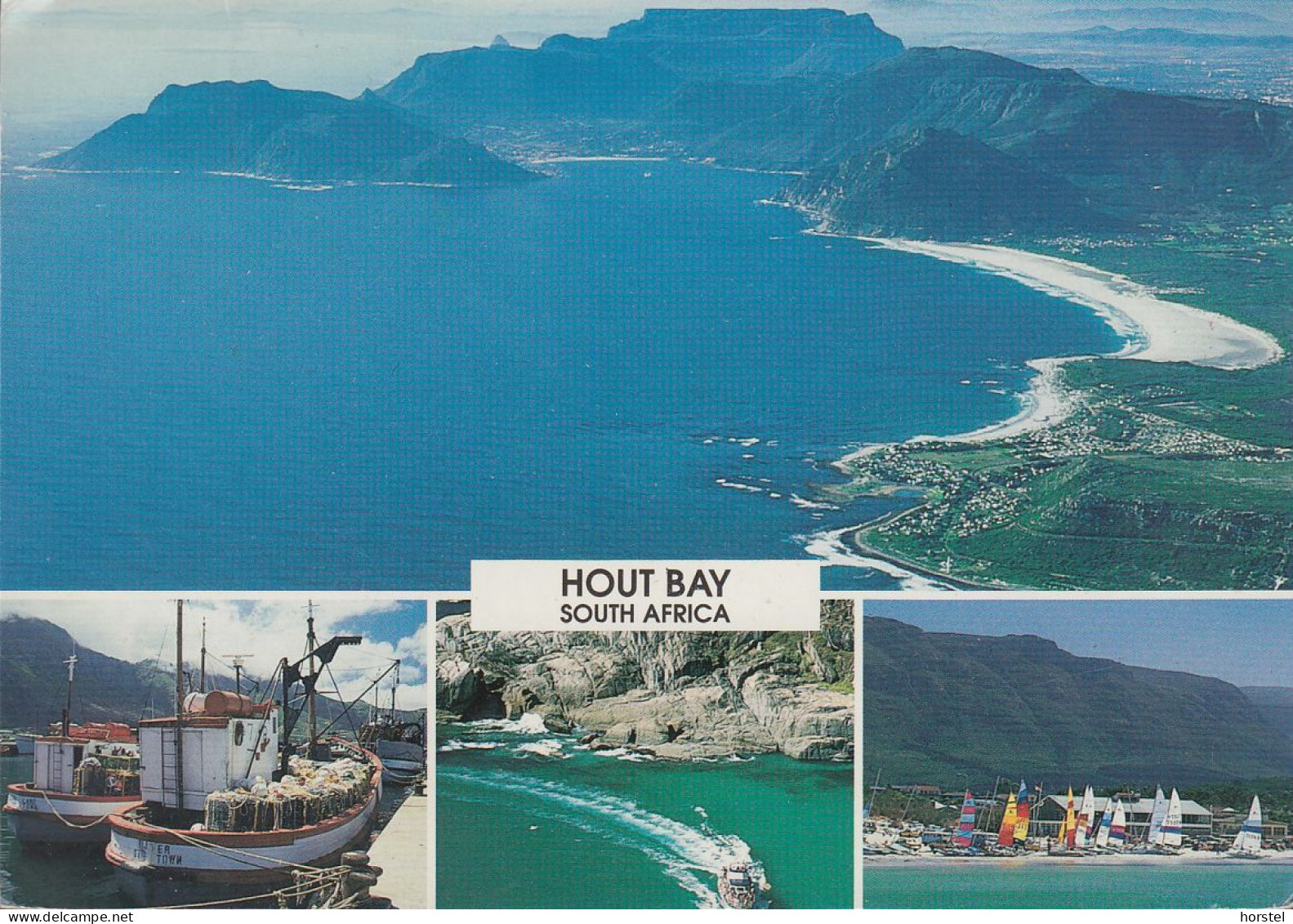 South Africa - Hout Bay - Four Views - Fishing Travler - Beach - 2x Nice Stamps - Afrique Du Sud