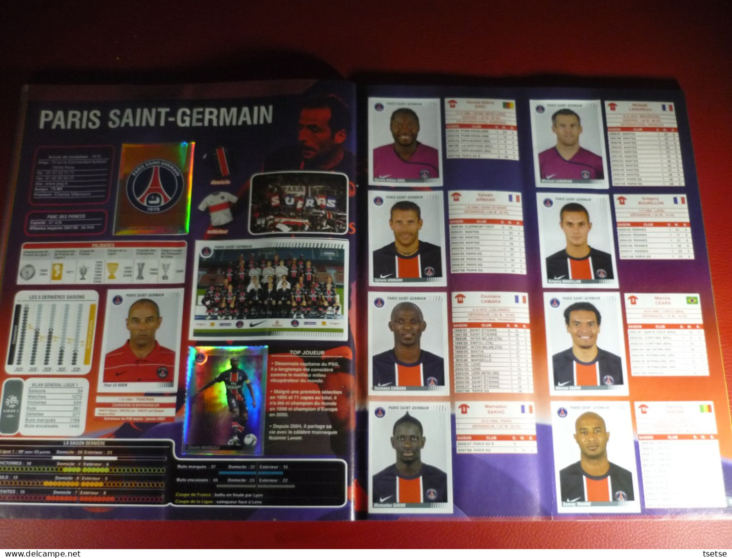 Album Panini - Foot 2009 / Championnat de France