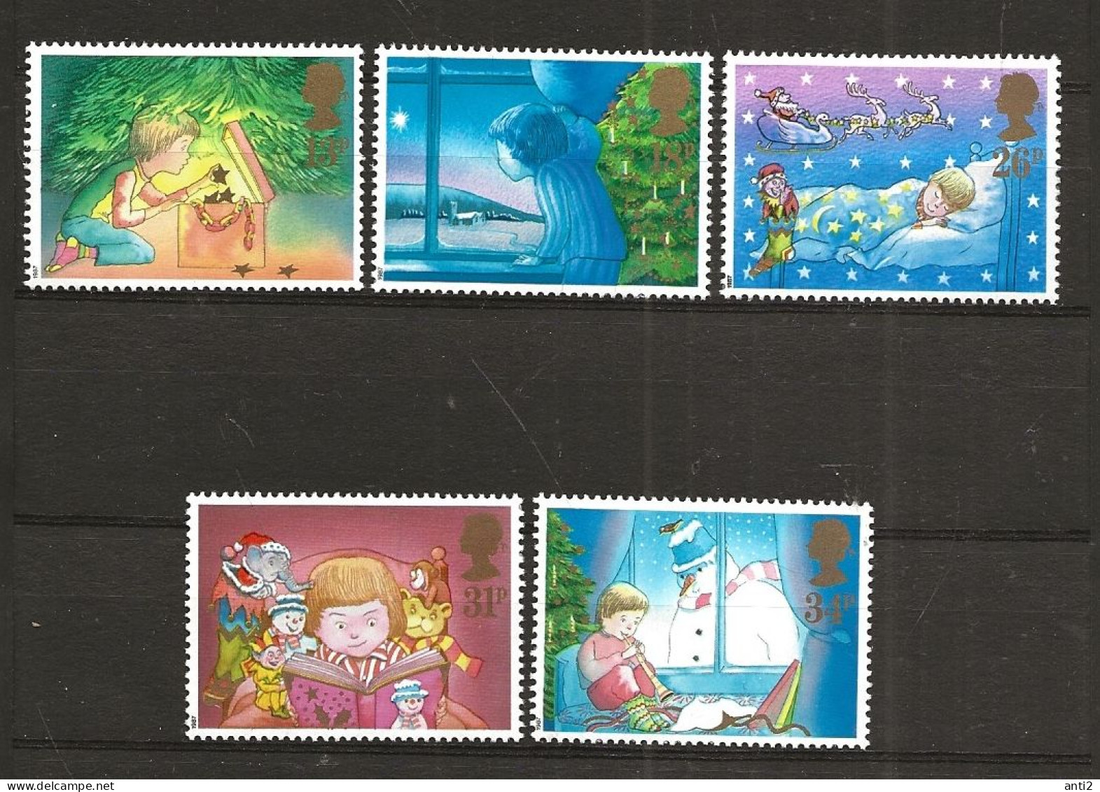 Great Britain  1987 Christmas: Christmas Experiences Of A Child,  Mi 1126-1130, MNH(**) - Ongebruikt