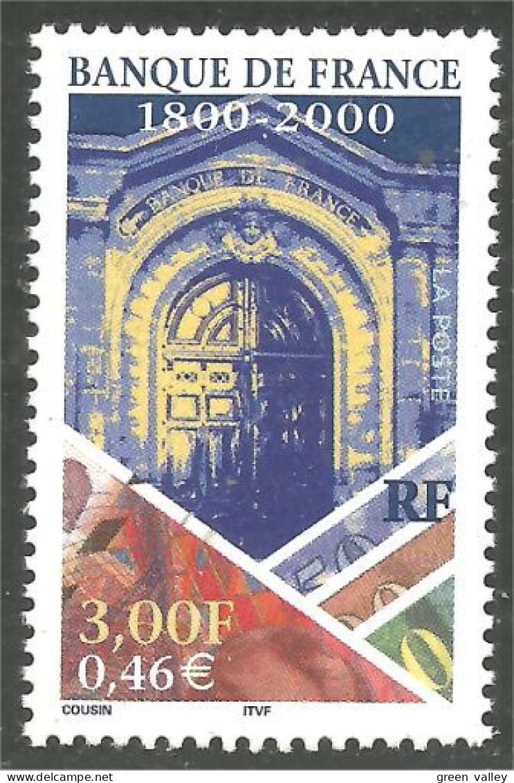 362 France Yv 3299 Banque De France Monnaies MNH ** Neuf SC (3299-1b) - Münzen